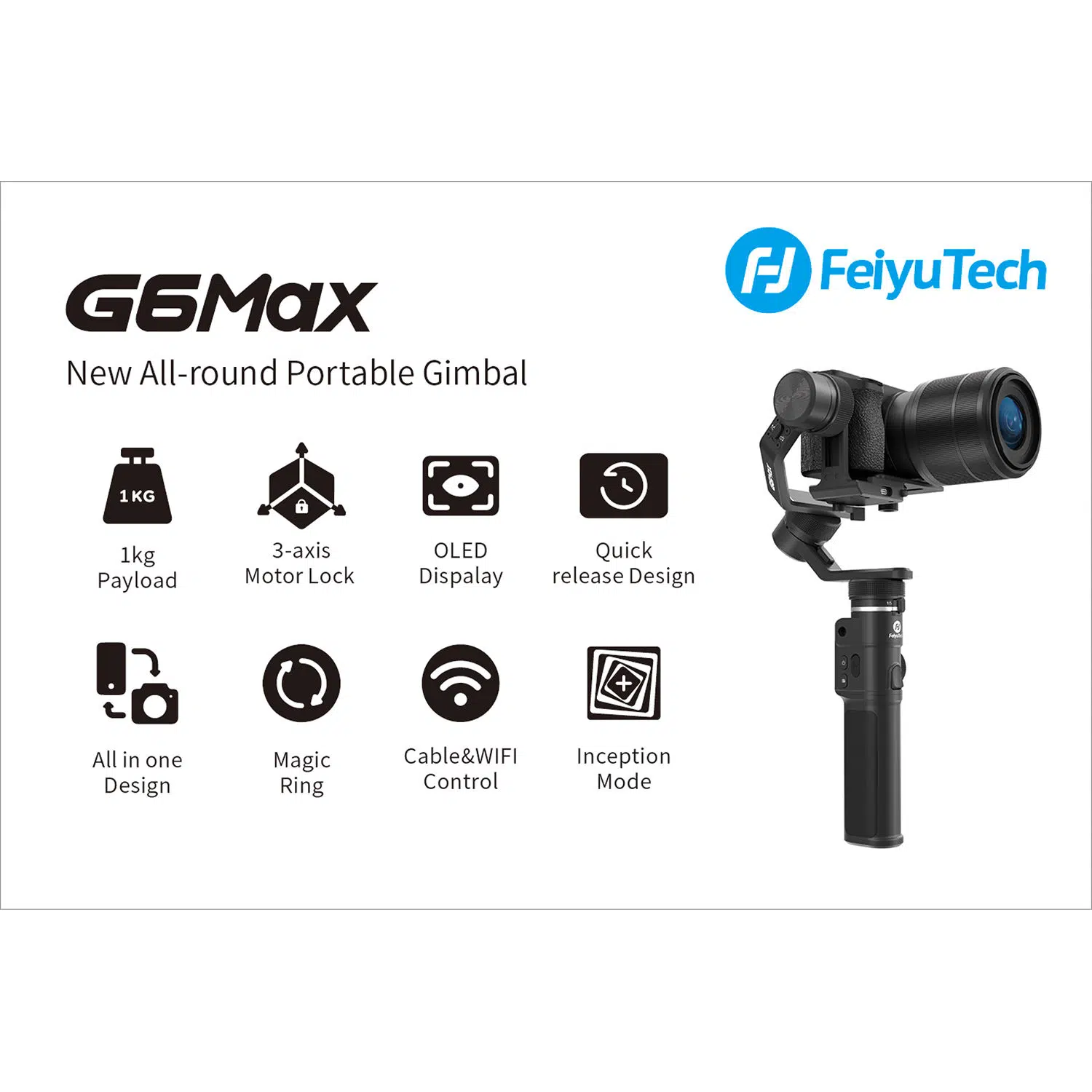 Tay Cầm Chống Rung Gimbal Feiyu G6 Max | Chính Hãng, Giá Tốt