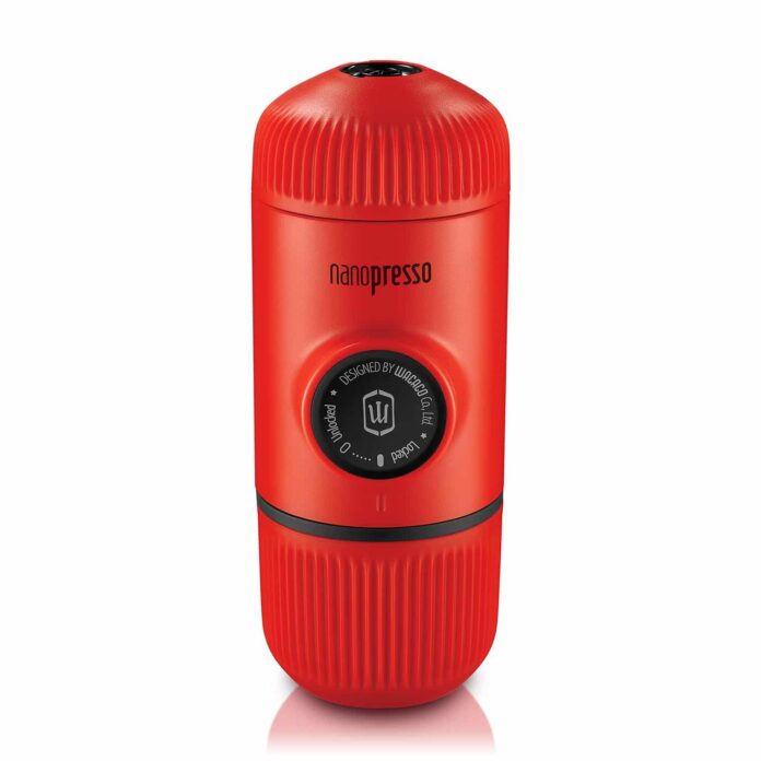 Bộ dụng cụ pha cà phê Wacaco Nanopresso và cối xay 1Zpresso Q2 (Red)