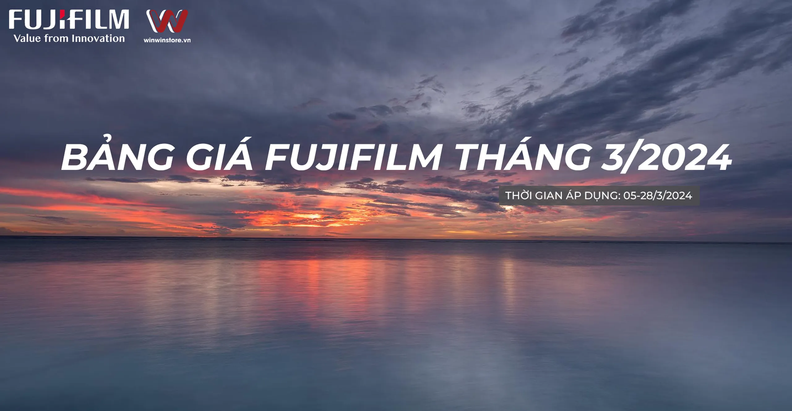 Bảng giá máy ảnh Fujifilm tháng 3/2024