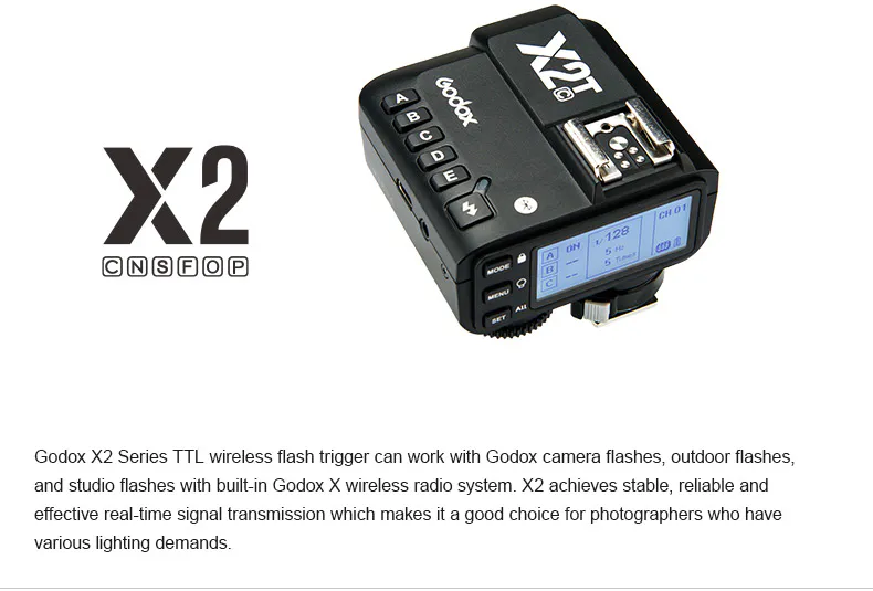 Trigger Godox X2T 2.4 GHz TTL Wireless Flash cho Sony