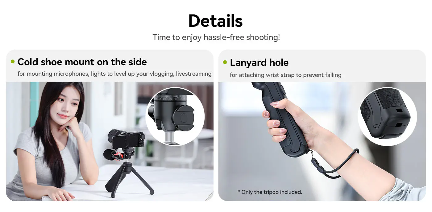 Tripod Ulanzi VlogPod TT38 ra mắt dành cho các máy ảnh vlog, thiết kế chân móc Mantis độc đáo